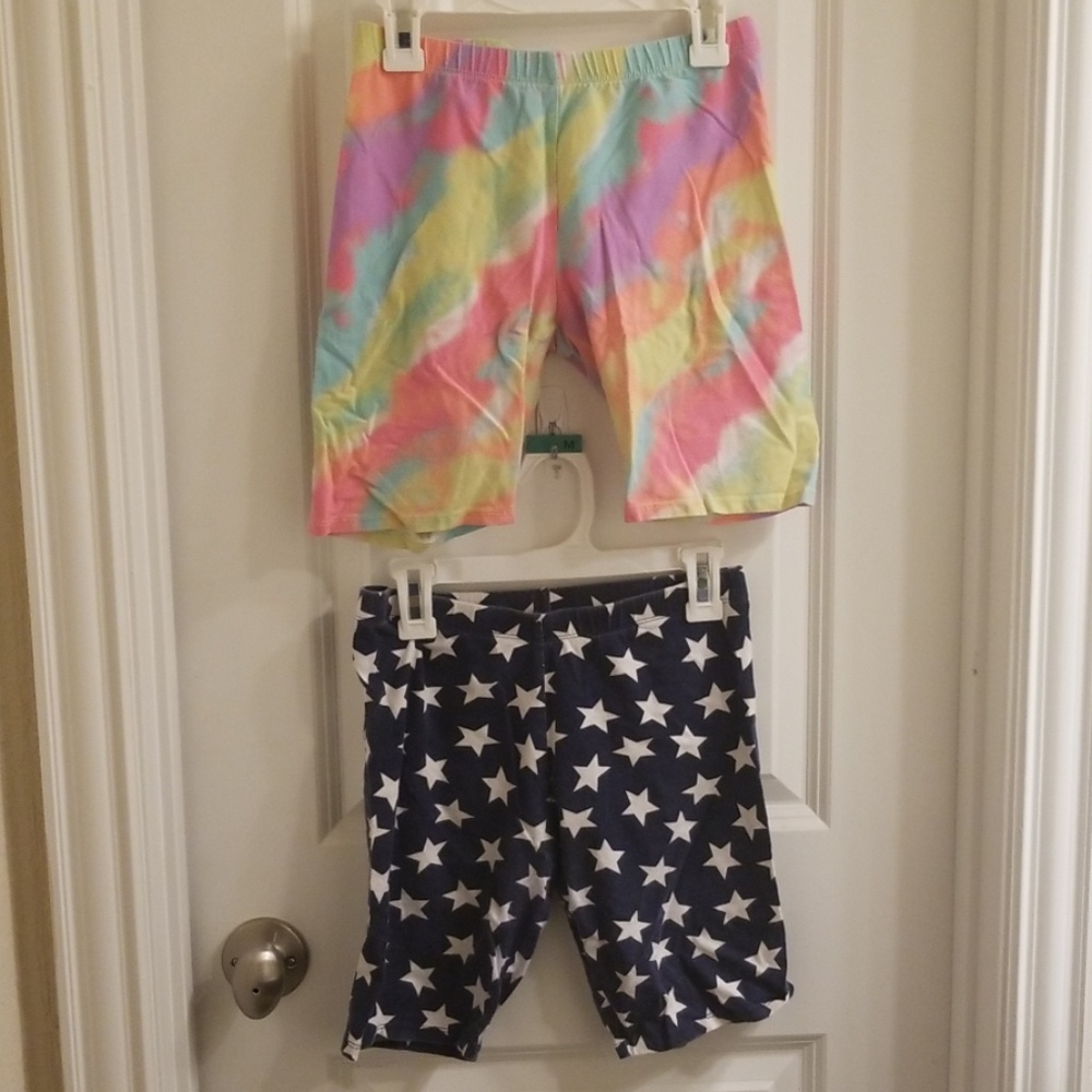 Girl's bike shorts, pair